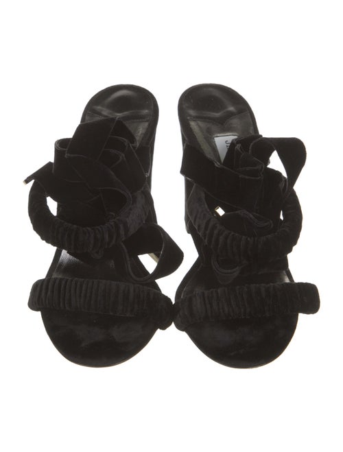 Jimmy Choo Velvet Sandals