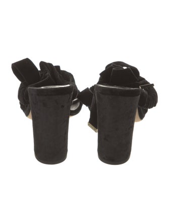 Jimmy Choo Velvet Sandals