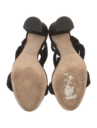 Jimmy Choo Velvet Sandals