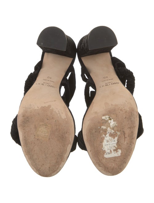 Jimmy Choo Velvet Sandals
