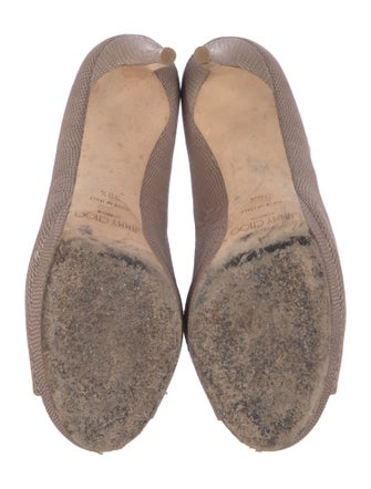 Jimmy Choo Lizard Slingback Sandals