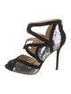 Jimmy Choo Suede Sequin Embellishments Sandals