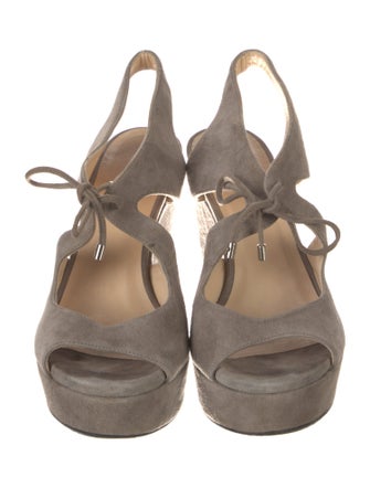 Jimmy Choo Suede Slingback Sandals