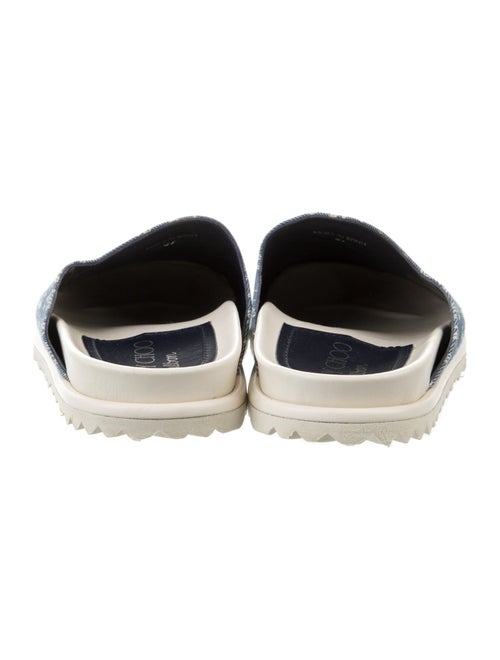 Jimmy Choo Canvas Printed Mules