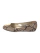 Jimmy Choo Snakeskin Animal Print Flats