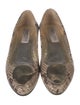 Jimmy Choo Snakeskin Animal Print Flats