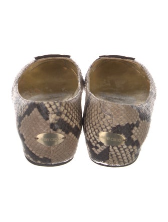 Jimmy Choo Snakeskin Animal Print Flats