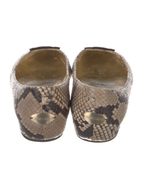 Jimmy Choo Snakeskin Animal Print Flats