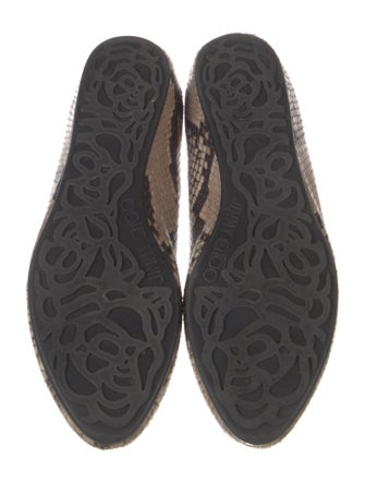 Jimmy Choo Snakeskin Animal Print Flats