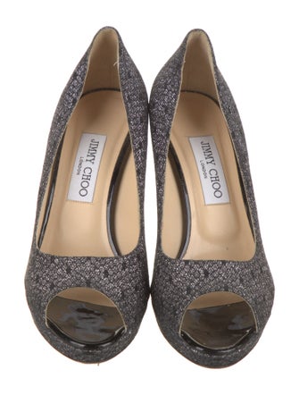 Jimmy Choo Glitter Glitter Accents Pumps