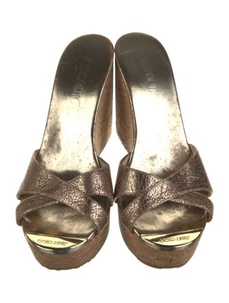 Jimmy Choo Leather Slides
