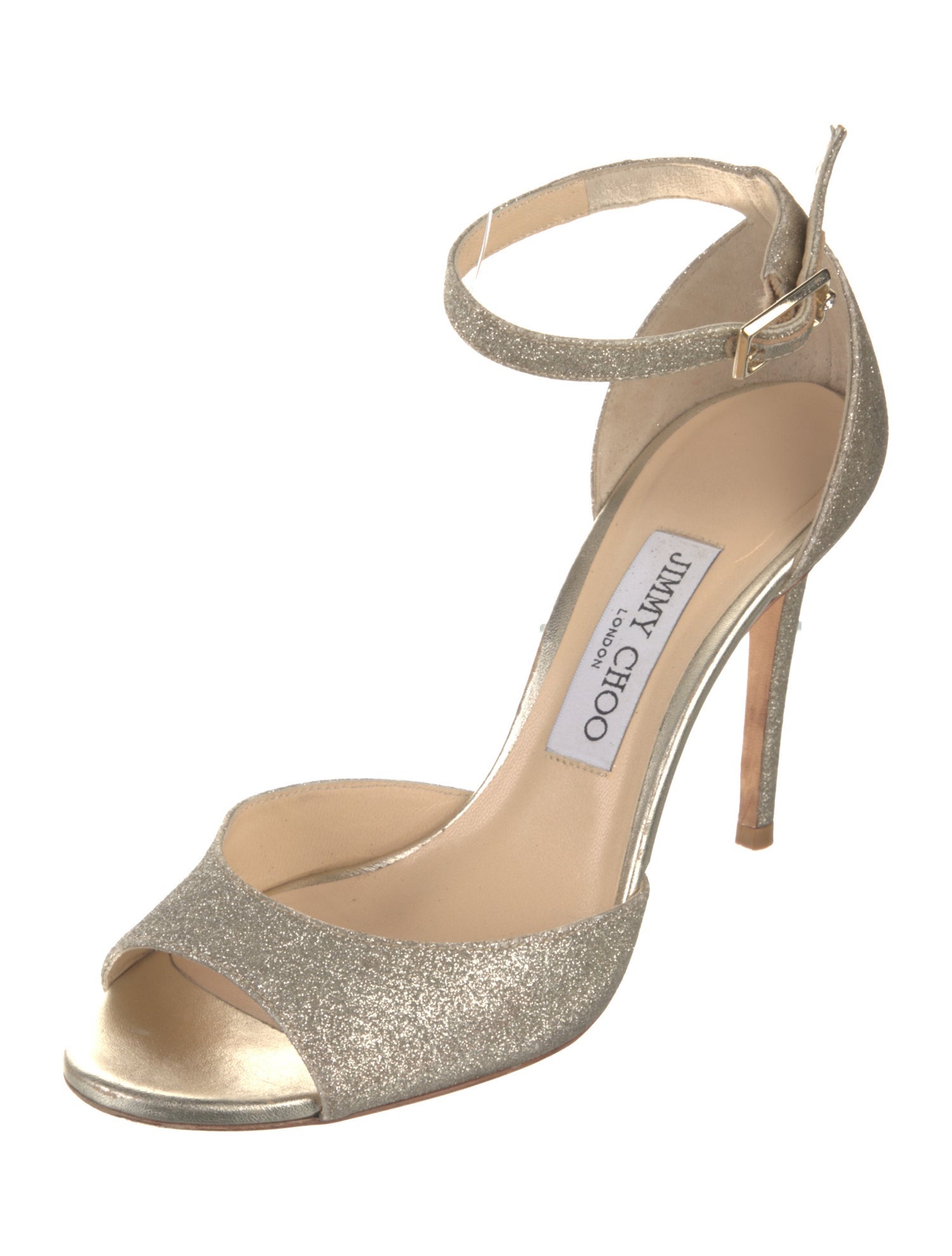 Jimmy Choo Glitter Glitter Accents Sandals