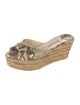 Jimmy Choo Snakeskin Animal Print Espadrilles