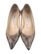 Jimmy Choo Leather Animal Print Pumps