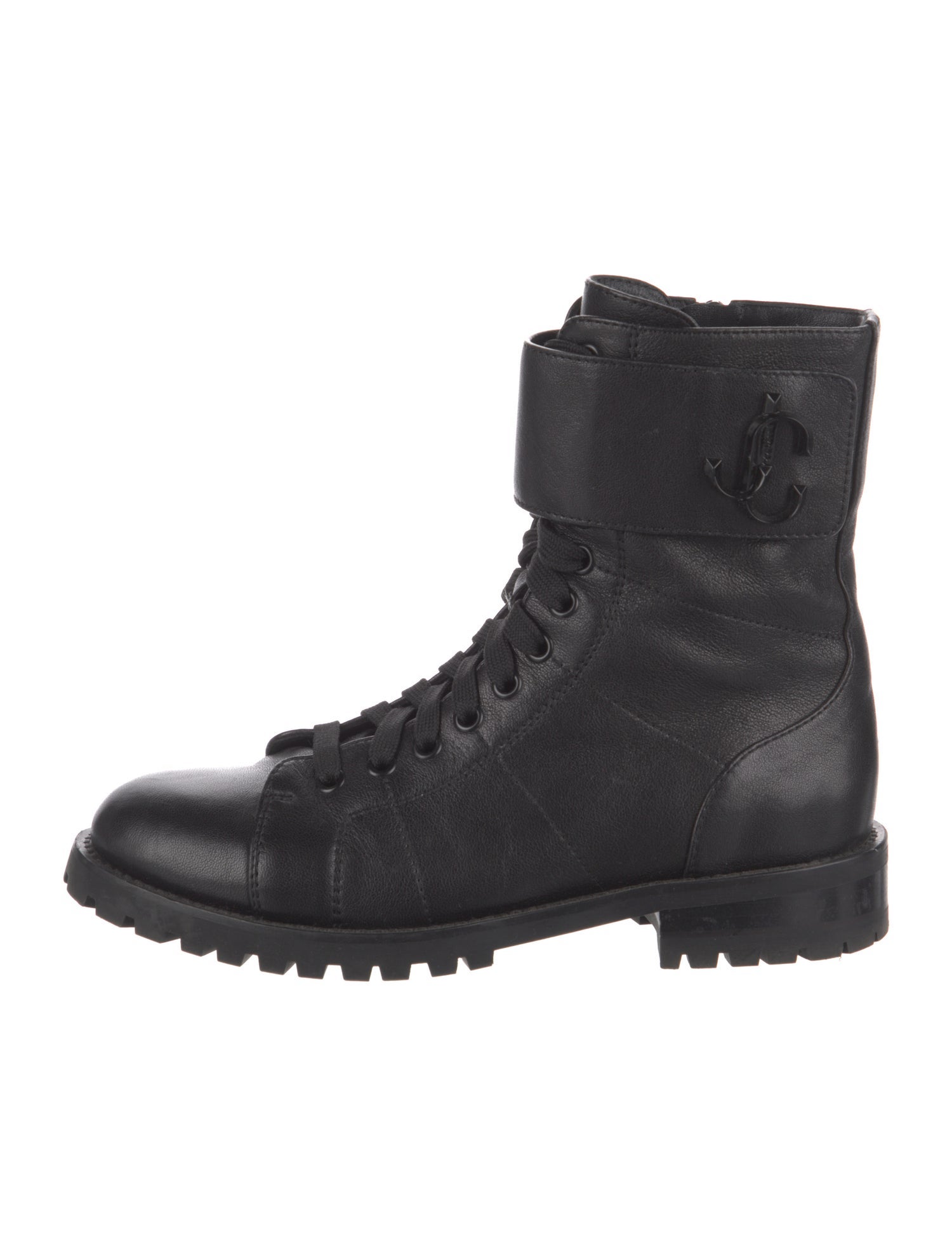 Jimmy Choo Leather Combat Boots