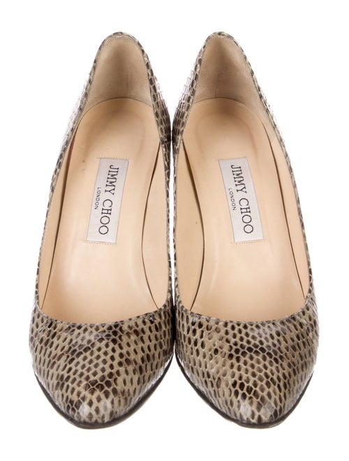Jimmy Choo Leather Animal Print Pumps