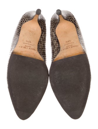 Jimmy Choo Leather Animal Print Pumps