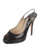 Jimmy Choo Patent Leather Slingback Sandals