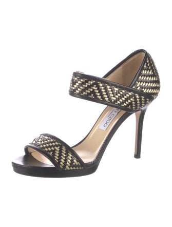 Jimmy Choo Leather Patterned Sandals