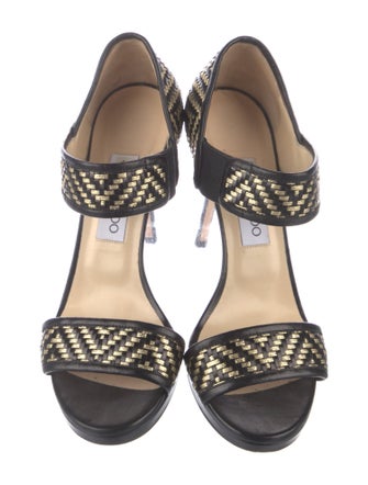 Jimmy Choo Leather Patterned Sandals