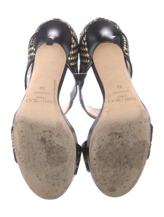 Jimmy Choo Leather Patterned Sandals