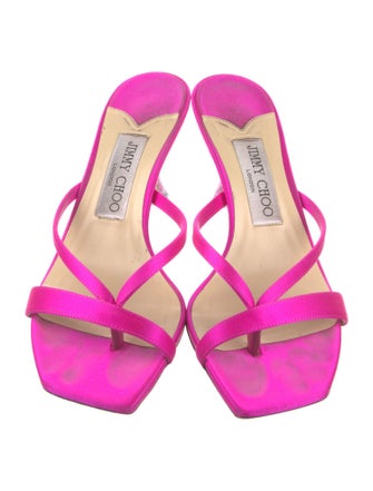 Jimmy Choo Satin Slides