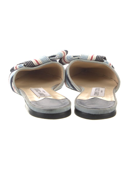 Jimmy Choo Printed Bow Accents Mules