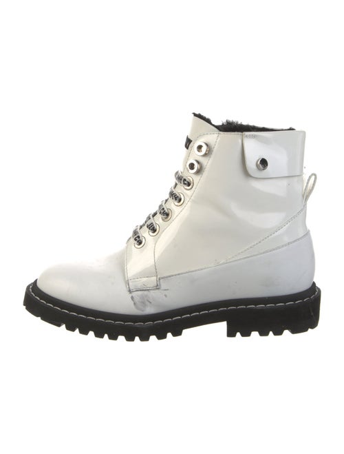 Jimmy Choo Patent Leather Combat Boots