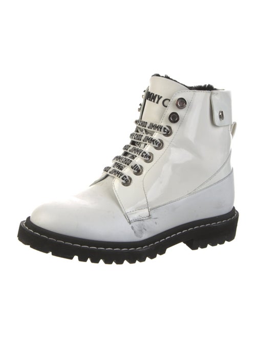 Jimmy Choo Patent Leather Combat Boots