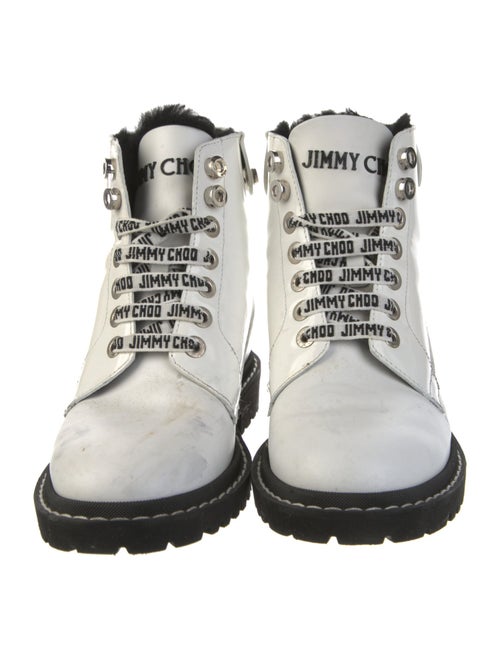 Jimmy Choo Patent Leather Combat Boots