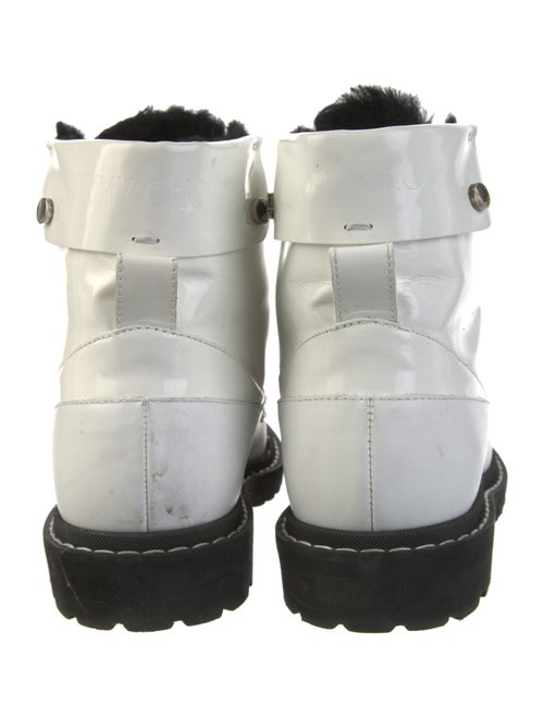 Jimmy Choo Patent Leather Combat Boots