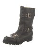 Jimmy Choo Leather Moto Boots