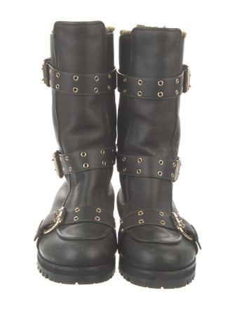 Jimmy Choo Leather Moto Boots