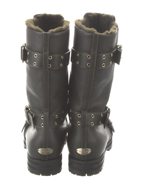 Jimmy Choo Leather Moto Boots