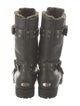 Jimmy Choo Leather Moto Boots