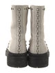 Jimmy Choo Leather Printed Combat Boots