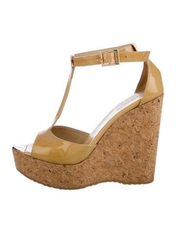 Jimmy Choo Sandals Vintage Patent Leather T-Strap IT 38.5 | 8.5