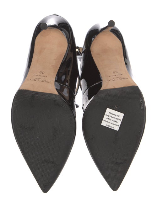 Jimmy Choo Patent Leather Bow Accents Pumps