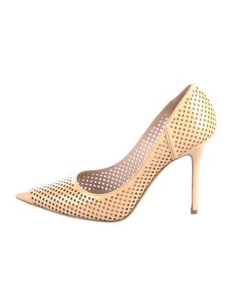 Jimmy Choo Patent Leather Polka Dot Print Pumps