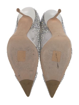 Jimmy Choo Mesh Crystal Embellishments Boots