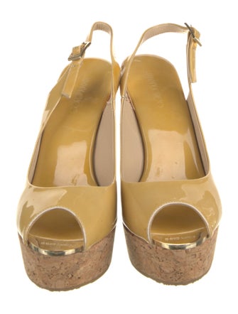 Jimmy Choo Patent Leather Slingback Sandals
