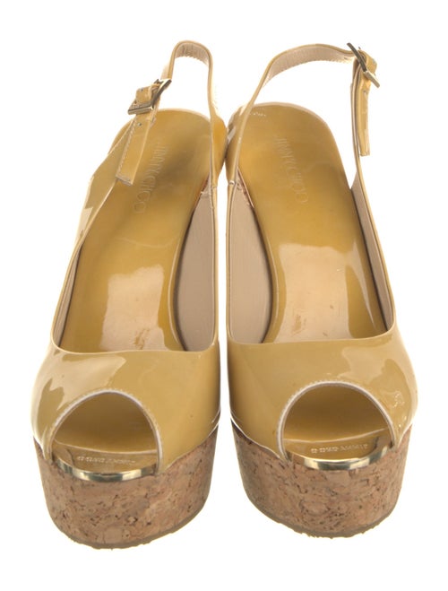 Jimmy Choo Patent Leather Slingback Sandals