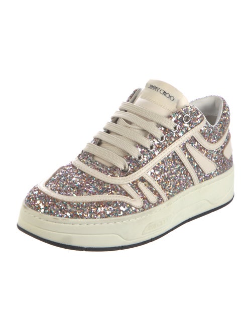 Jimmy Choo Glitter Printed Sneakers