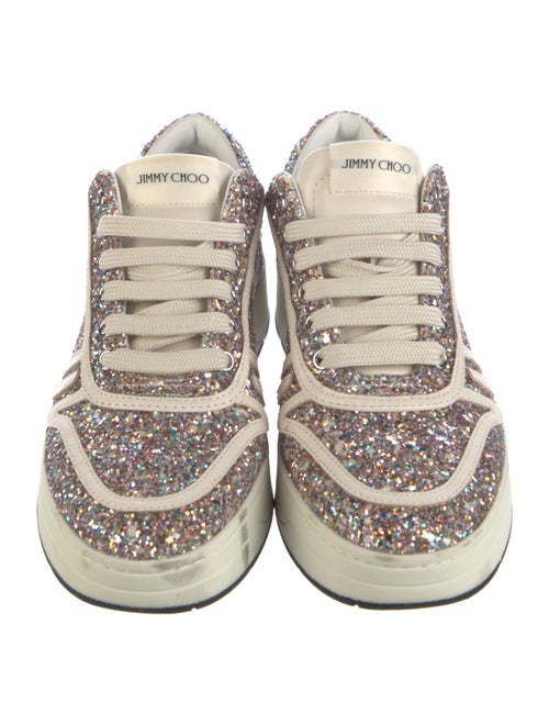 Jimmy Choo Glitter Printed Sneakers