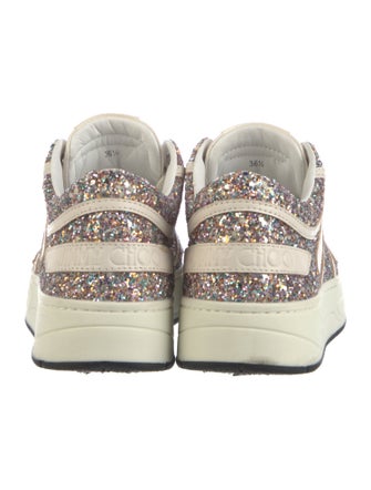 Jimmy Choo Glitter Printed Sneakers