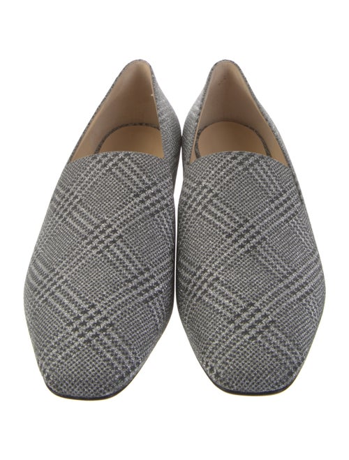 Jimmy Choo Glitter Plaid Print Loafers