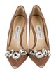 Jimmy Choo Velvet Crystal Embellishments Pumps