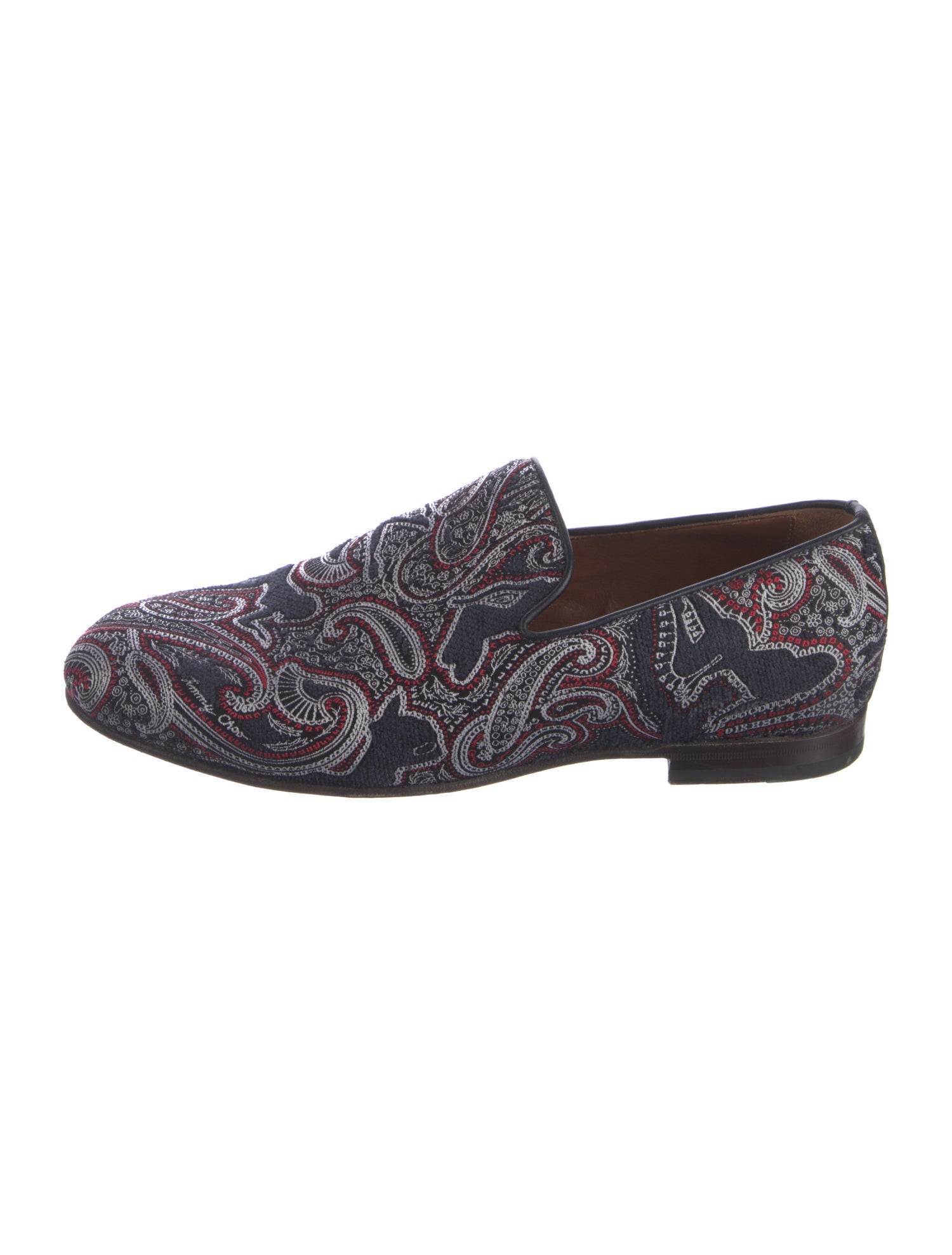 Jimmy Choo Paisley Print Loafers