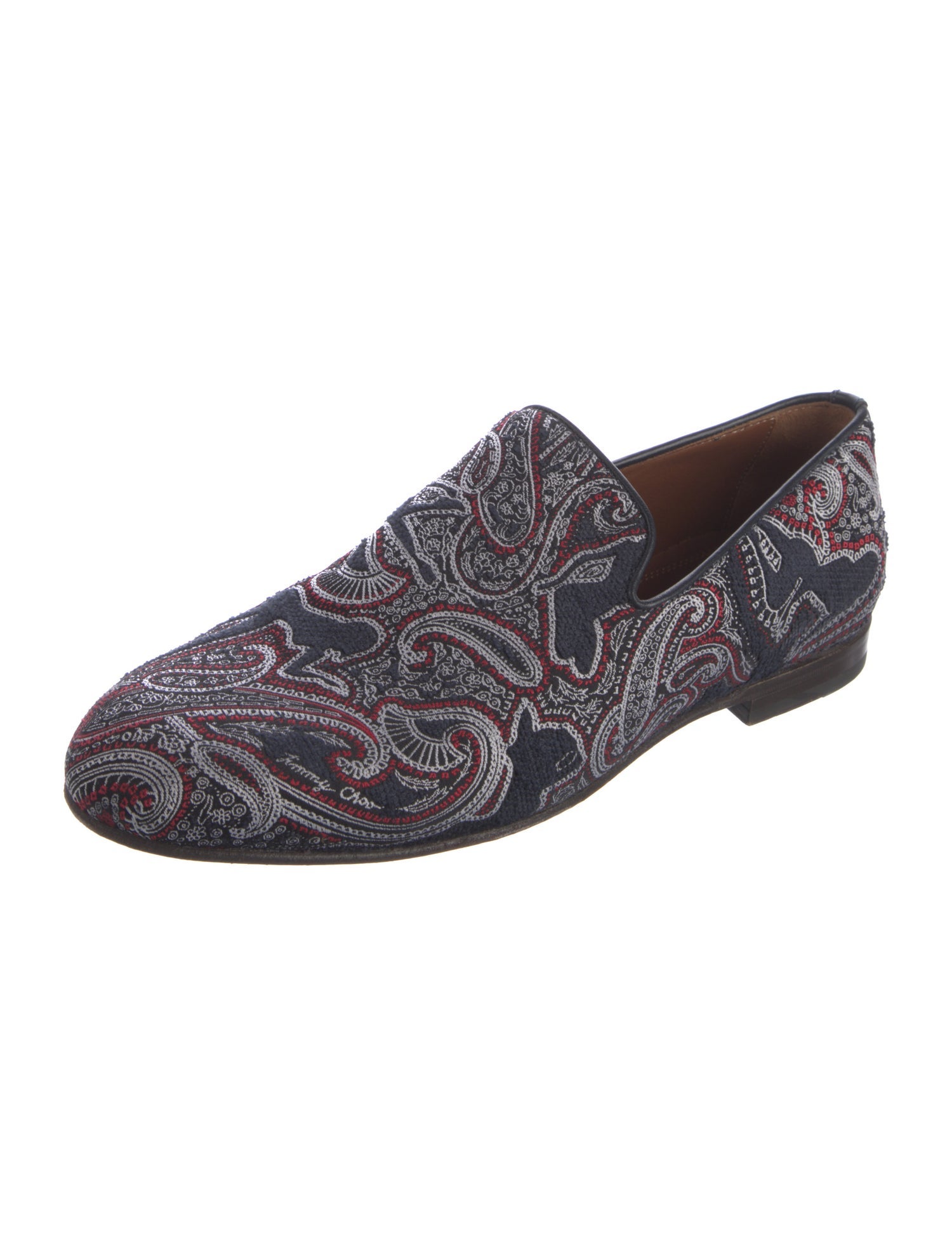 Jimmy Choo Paisley Print Loafers