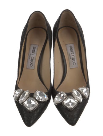 Jimmy Choo Crystal Embellishments Pumps